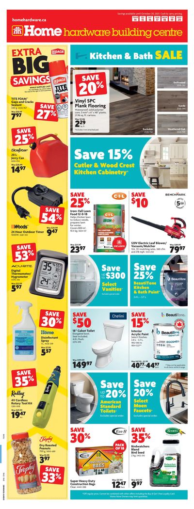 Home Hardware Building Centre (ON) Flyer October 14 to 20