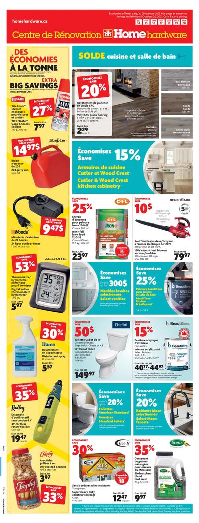 Home Hardware Building Centre (QC) Flyer October 14 to 20