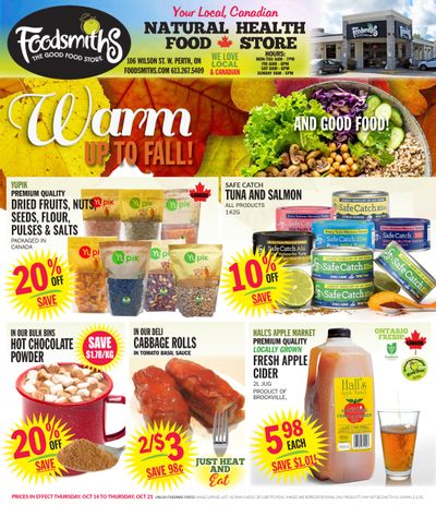 Foodsmiths Flyer October 14 to 21