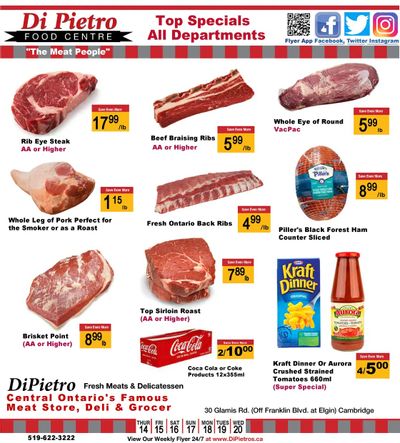 Di Pietro Food Centre Flyer October 14 to 20