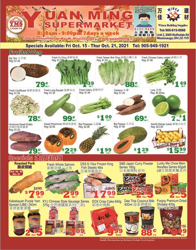 Yuan Ming Supermarket Flyer October 15 to 21