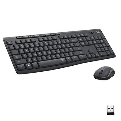 Logitech MK295 Wireless Mouse & Keyboard Combo with SilentTouch Technology, Full Numpad, Advanced Optical Tracking, Lag-Free Wireless, 90% Less Noise - Graphite $34.99 (Reg $44.98)