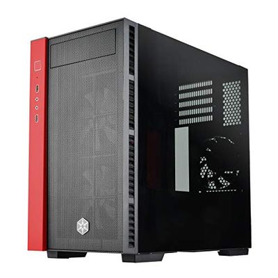 SilverStone Technology RL08BR-RGB Black and Red Micro-ATX Case with Tempered Glass Side Panel and 2 x120mm RGB Fans $142.78 (Reg $171.45)
