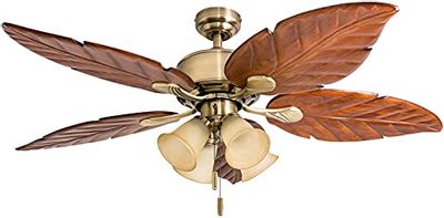 Honeywell Ceiling Fans 50504-01 Royal Palm Ceiling Fan, 52", Aged Brass $156.42 (Reg $236.84)