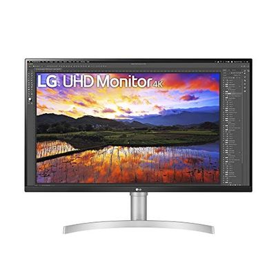 LG 32UN650-W 32 Inch UHD (3840 x 2160) IPS Ultrafine Display with HDR10 Compatibility, DCI-P3 95% Color Gamut, AMD FreeSync, and 3-Side Virtually Borderless Height Adjustable Stand, Silve/White $499.98 (Reg $537.01)