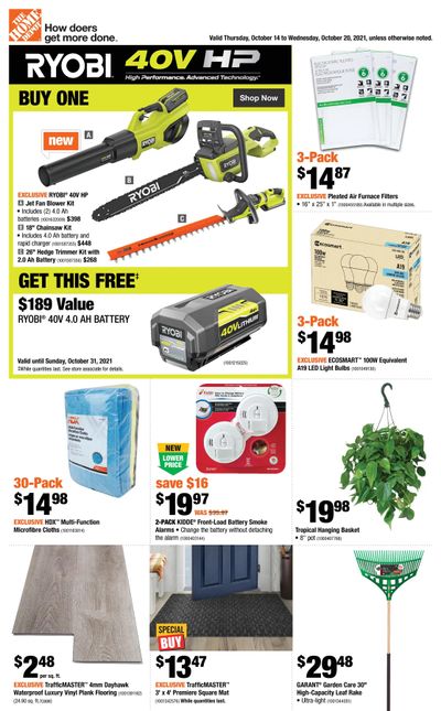 Home Depot (ON) Flyer October 14 to 20