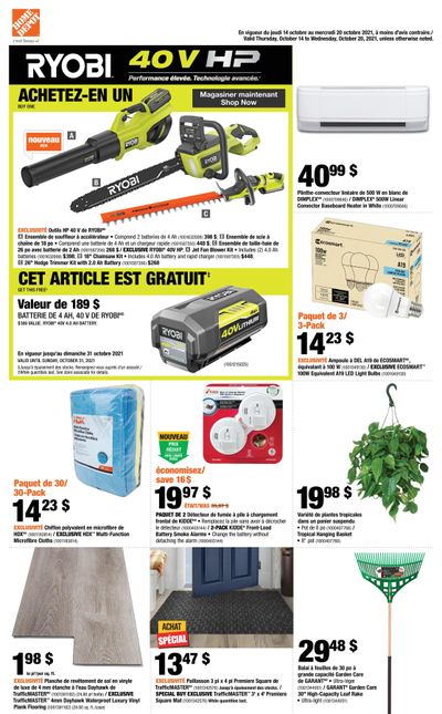 Home Depot (QC) Flyer October 14 to 20