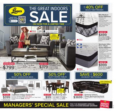 Leon's The Great Indoors Sale Flyer October 14 to 27