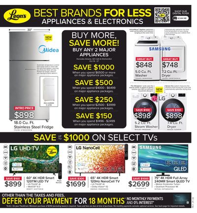Leon's Best Brands for Less Flyer October 14 to 27