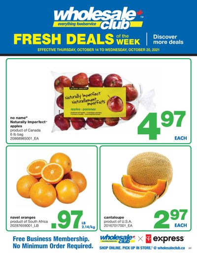 Wholesale Club (ON) Fresh Deals of the Week Flyer October 14 to 20