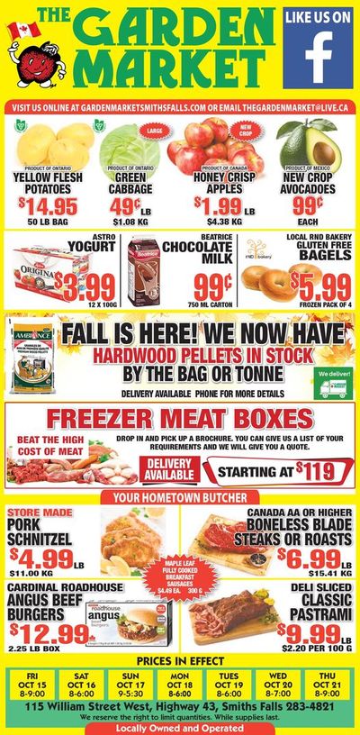 The Garden Market Flyer October 15 to 21