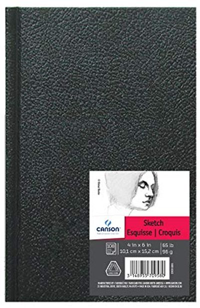 Canson Artist Series Sketch Book Paper Pad, for Pencil and Charcoal, Acid Free, Hardbound, 65 Pound, 4 x 6 Inch, 100 Sheets $12.56 (Reg $15.57)