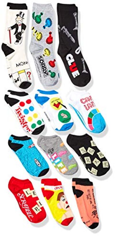 Hasbro Board Games Unisex 12 Days Of Socks Advent Box, Assorted Bright, 9-11 $21.68 (Reg $22.81)
