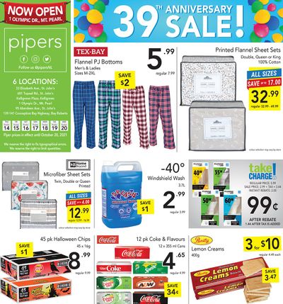 Pipers Superstore Flyer October 14 to 20