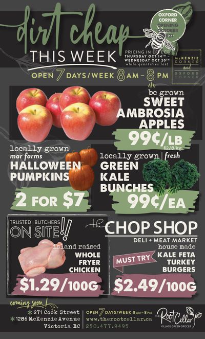 The Root Cellar Flyer October 14 to 20