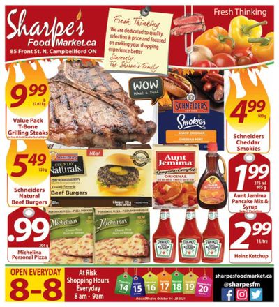 Sharpe's Food Market Flyer October 14 to 20