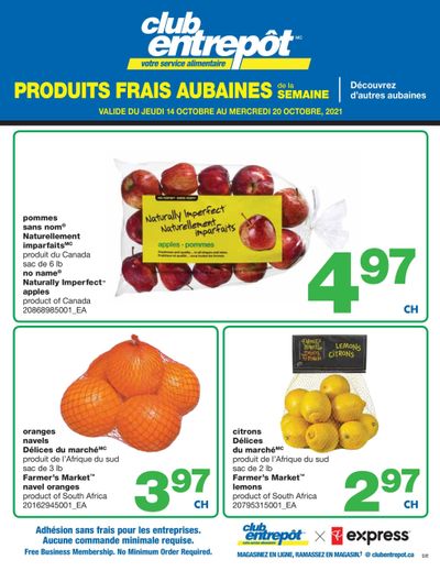 Wholesale Club (QC) Fresh Deals of the Week Flyer October 14 to 20