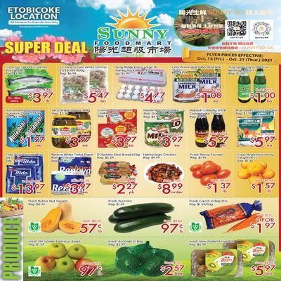 Sunny Foodmart (Etobicoke) Flyer October 15 to 21