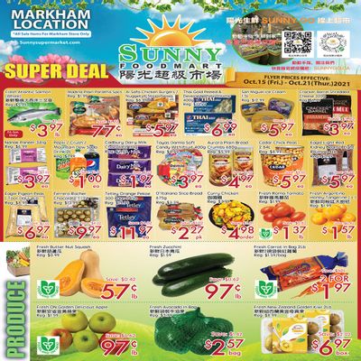 Sunny Foodmart (Markham) Flyer October 15 to 21