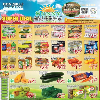 Sunny Foodmart (Don Mills) Flyer October 15 to 21