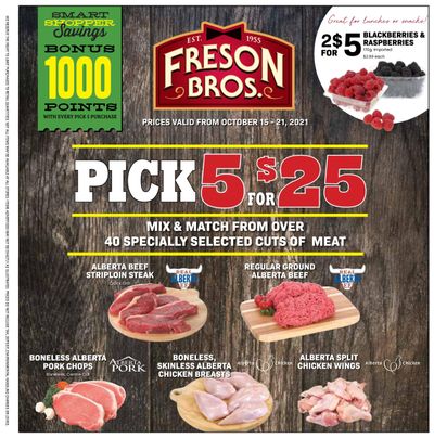 Freson Bros. Flyer October 15 to 21