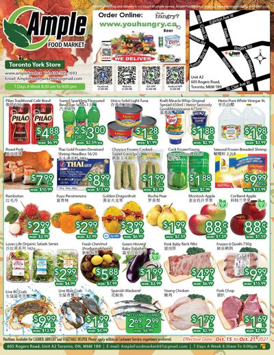 Ample Food Market (North York) Flyer October 15 to 21