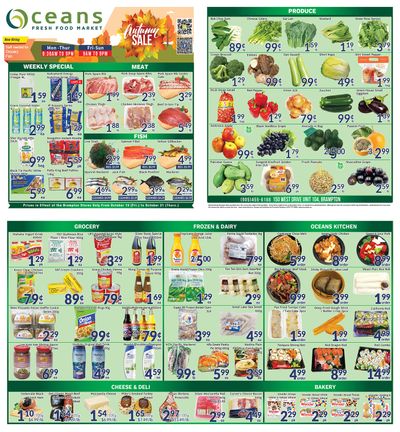 Oceans Fresh Food Market (Brampton) Flyer October 15 to 21
