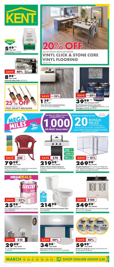 Kent Building Supplies Flyer March 19 to 25