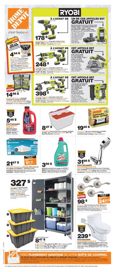 Home Depot (QC) Flyer March 19 to 25