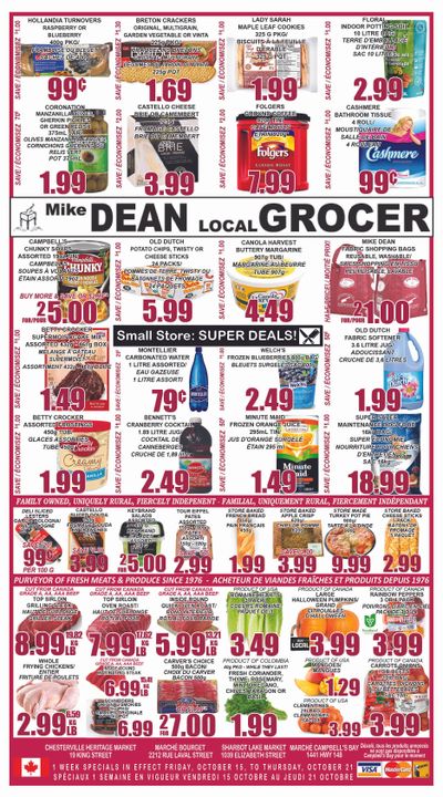 Mike Dean Local Grocer Flyer October 15 to 21