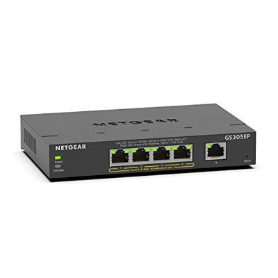 NETGEAR 5-Port Gigabit PoE+ Smart Managed Plus Switch (GS305EP) $72.79 (Reg $109.99)
