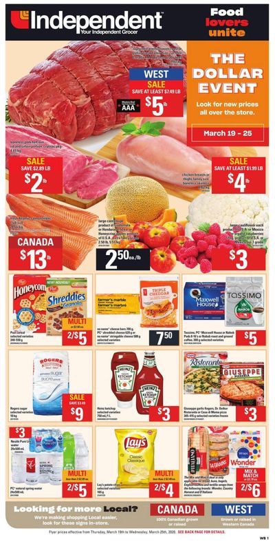 Independent Grocer (West) Flyer March 19 to 25