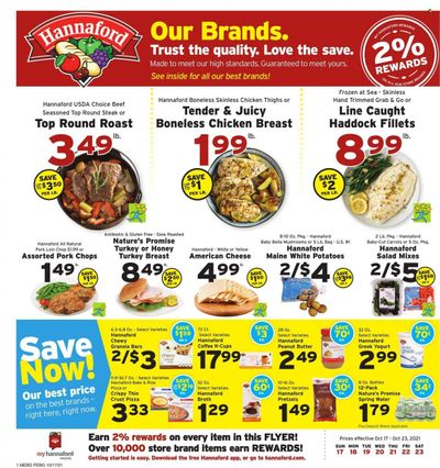 Hannaford (ME) Weekly Ad Flyer October 17 to October 24