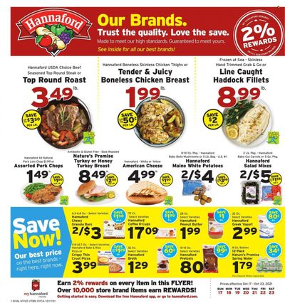 Hannaford (NY) Weekly Ad Flyer October 17 to October 24