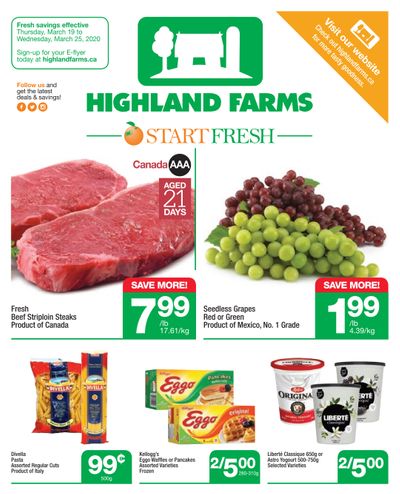 Highland Farms Flyer March 19 to 25