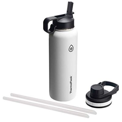 Thermoflask Double Stainless Steel Insulated Water Bottle, 40 oz, White $31.85 (Reg $37.58)