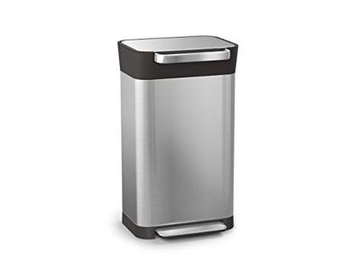 Joseph Joseph 30030 Intelligent Waste Titan Trash Can Compactor, 8 Gallon / 30 Liter, Stainless Steel $165.81 (Reg $199.47)