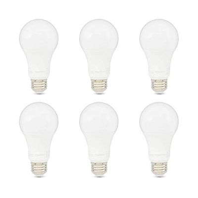 AmazonBasics 100W Equivalent, Daylight, Non-Dimmable, 10,000 Hour Lifetime, A19 LED Light Bulb | 6-Pack $18.51 (Reg $28.04)