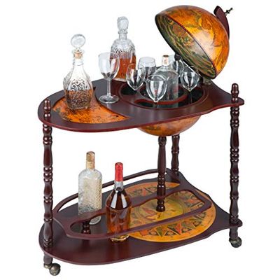 Design Toscano SJ33035 Old World Extended Shelf Italian Replica Globe Bar Cart $234.9 (Reg $325.00)