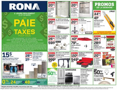 Rona (QC) Flyer March 19 to 25