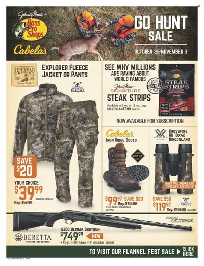 Cabela's Weekly Ad Flyer October 19 to October 26