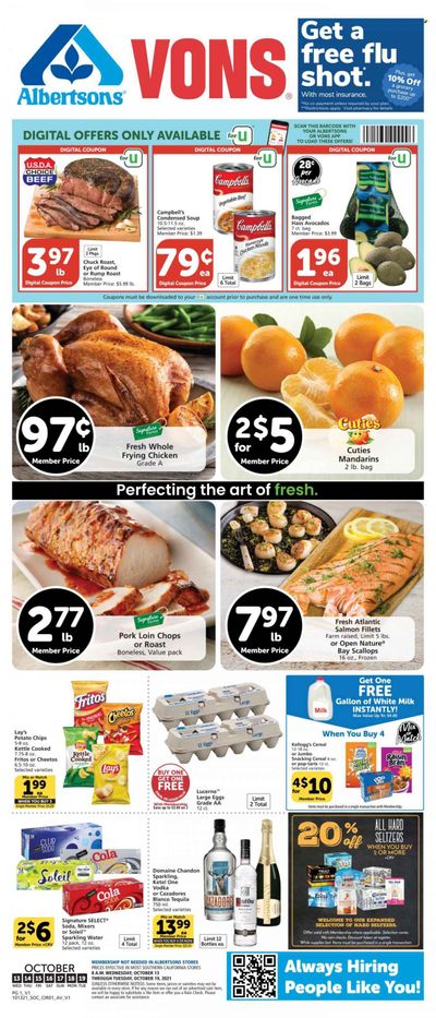 Albertsons (CA, ID, LA, MT, OR, TX, WA) Weekly Ad Flyer October 19 to October 26 Albertsons (CA, ID, LA, MT, OR, TX, WA) Weekly Ad Flyer October 19 to October 26