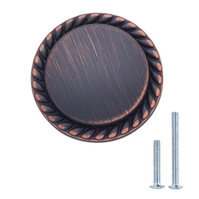 AmazonBasics Round Braided Cabinet Knob, 1.25 Inch Diameter, Oil Rubbed Bronze, 10-Pack $19.96 (Reg $28.74)