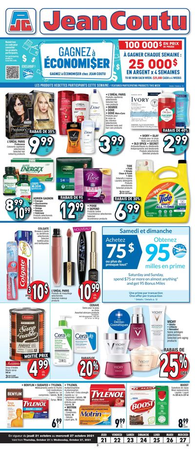 Jean Coutu (QC) Flyer October 21 to 27