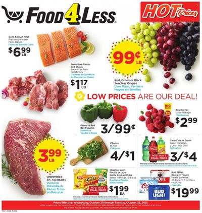 Food 4 Less (CA) Weekly Ad Flyer October 19 to October 26