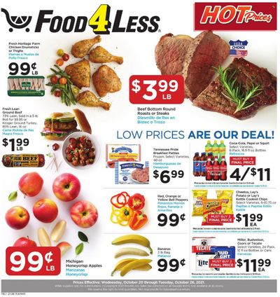 Food 4 Less (IL) Weekly Ad Flyer October 19 to October 26