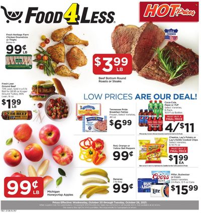 Food 4 Less (IN) Weekly Ad Flyer October 19 to October 26
