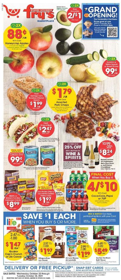 Fry’s (AZ) Weekly Ad Flyer October 19 to October 26