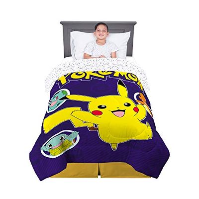 Franco Kids Bedding Super Soft Comforter, Twin Size 64" x 86", Pokemon Pikachu $53.75 (Reg $79.13)