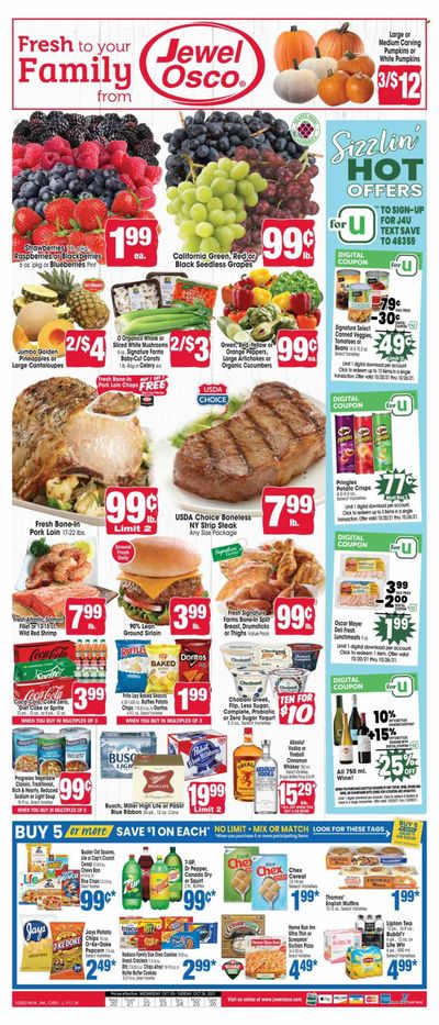 Jewel Osco (IA) Weekly Ad Flyer October 20 to October 27
